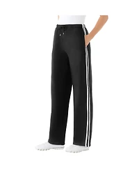 Woman Within Plus Better Fleece Side Stripe Sweatpant