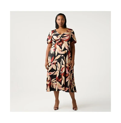 Estelle Laura Puff Sleeve Dress