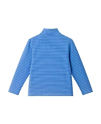 Andy & Evan Toddler Boys Toddler/Child Blue Striped Quarter Zip Pullover