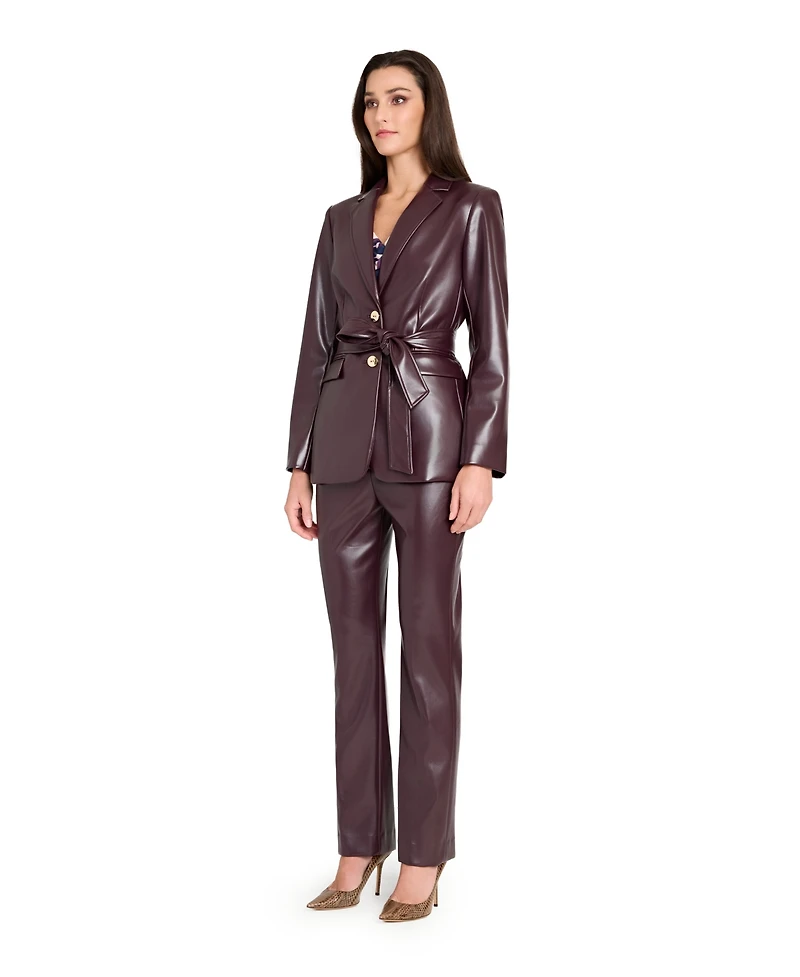 Tahari Asl Women's Mid Rise Full Length Pants