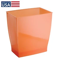 iDesign Small Bathroom Trash Cans, Set of 4, Tango Orange, Made in Usa