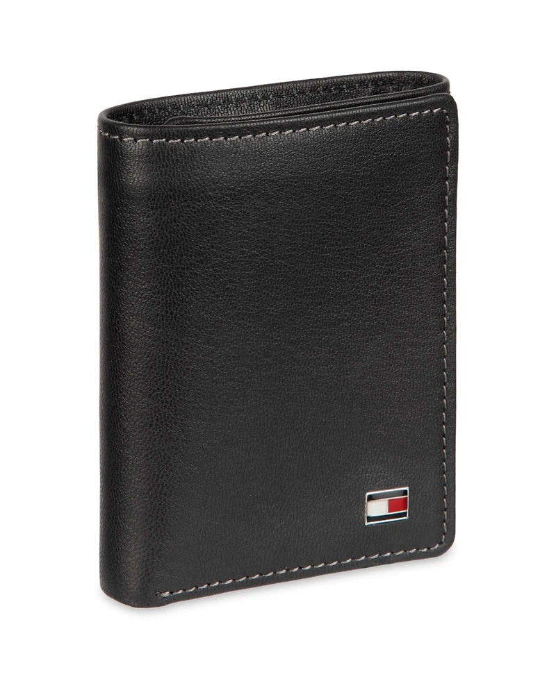 Tommy Hilfiger Men's Hidden Zipper Trifold Rfid Wallet