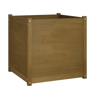 vidaXL Garden Planter Honey Brown Solid Pinewood Large Durable