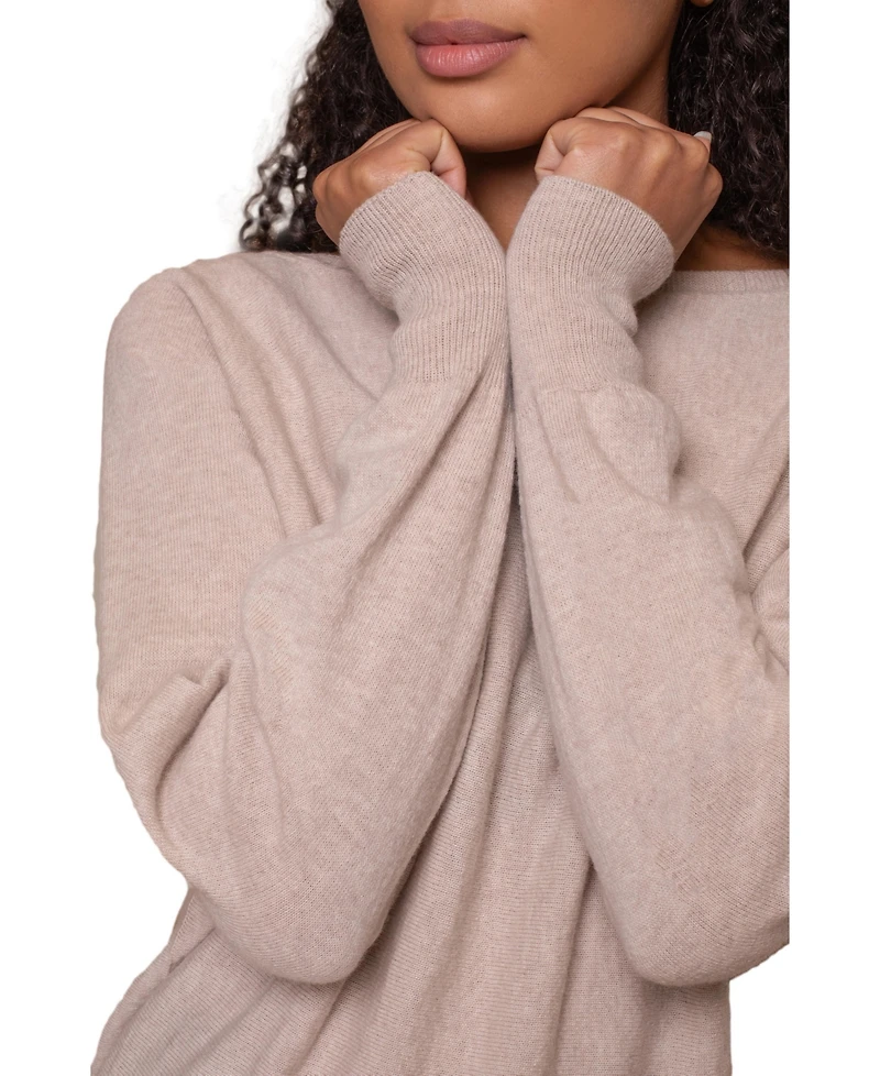 Celtic & Co. Women's British Geelong Slash Neck Sweater