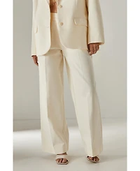 Nasty Gal Women's Twill Buckle Tailored Pants