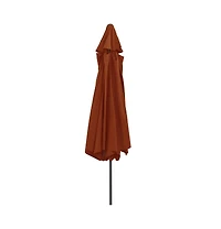 vidaXL Garden Parasol Terracotta Polyester, Metal Large