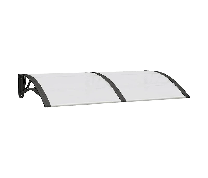 vidaXL Door Canopy Black Polycarbonate sheets 59.1 x 29.5 in Durable