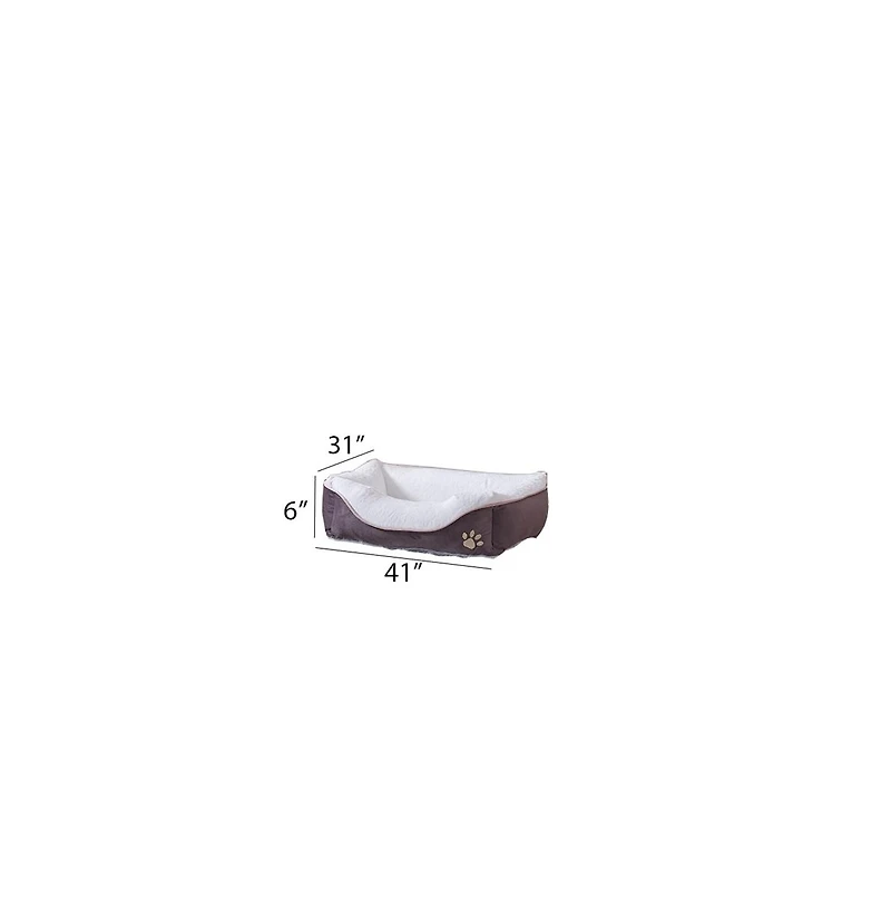 Zeus & Ruta Anthracite Pet Bed Xl 31" x 41"