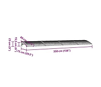 vidaXL Door Canopy Black, Transparent Polycarbonate, Abs, Aluminum Large