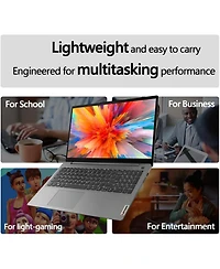 Kuu IdeaPad 1 Home Laptop, 15.6" Fhd Display, Intel Celeron Dual Core Processor, 12GB Ram, 384GB Storage(128GB eMMC + 256GB PCIe), 1 Yr Office 36