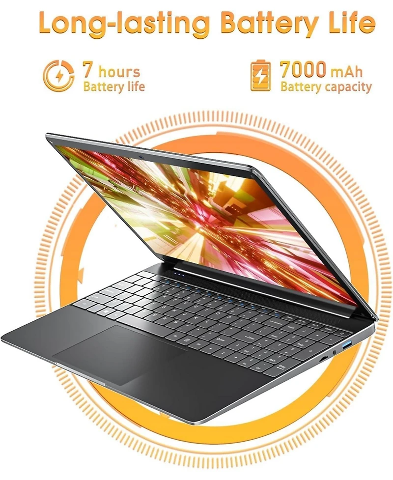 Kuu Laptops Windows 11, 15.6 Inch Laptop Computer 8GB DDR3 512GB Ssd with I3 Processor, Webcam, Hdmi, Usb3.0, 7000mAh Battery, BT4.2, USB 3.2 3, WiFi,