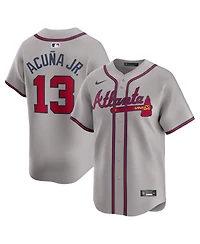 Nike Men's Ronald Acuna Jr. Gray Atlanta Braves Away Limited Player Jersey