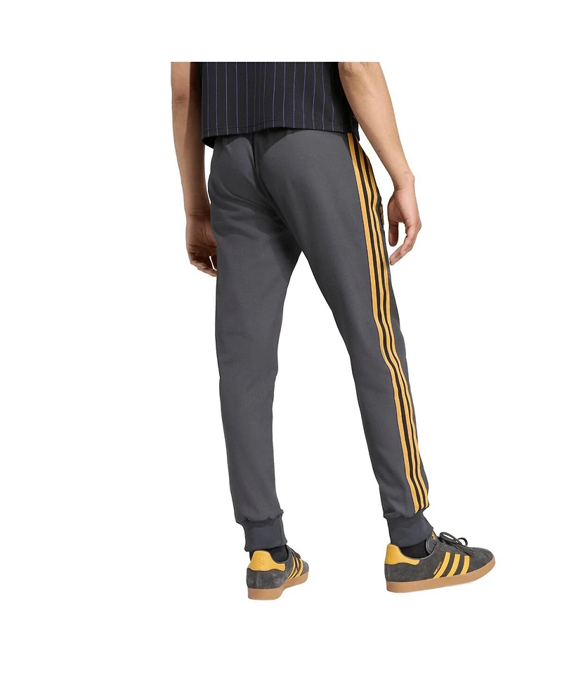 Adidas Men's Gray Manchester United Lifestyler Track Pants