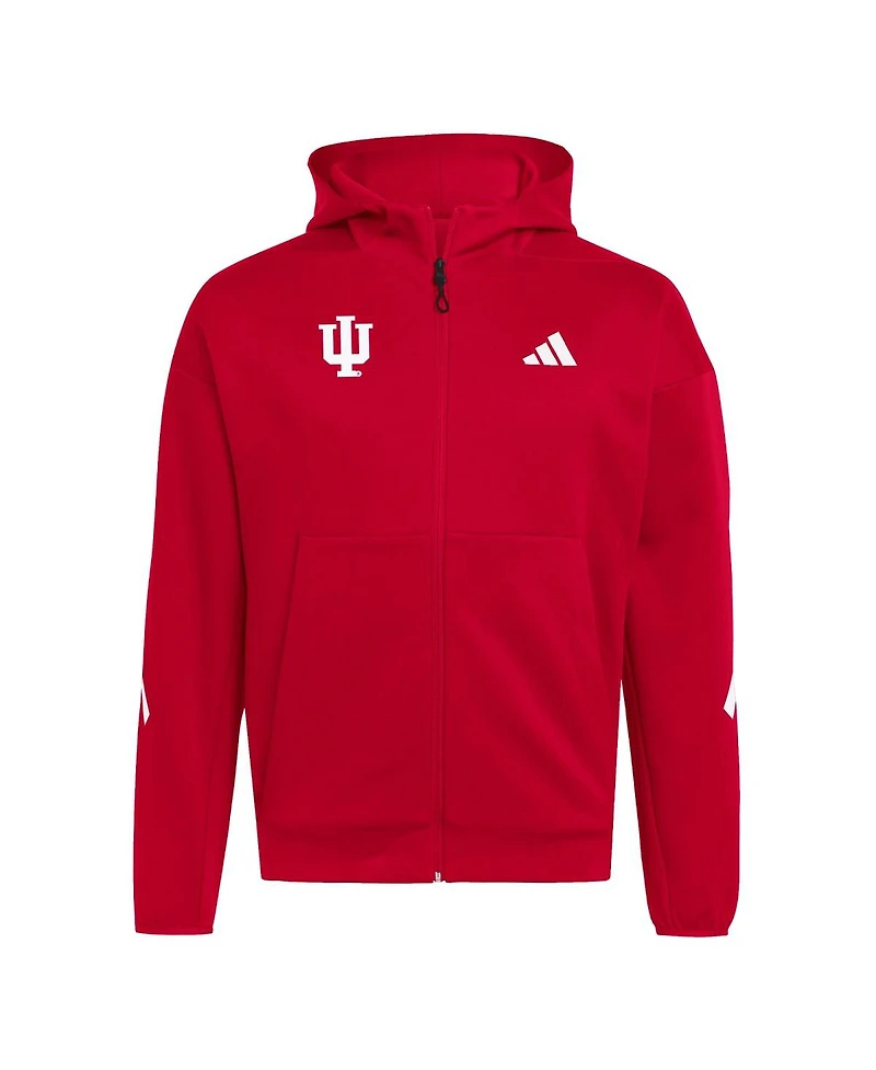 Adidas Men's Crimson Indiana Hoosiers Z.n.e. Full-Zip Hoodie