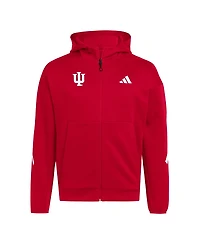 Adidas Men's Crimson Indiana Hoosiers Z.n.e. Full-Zip Hoodie