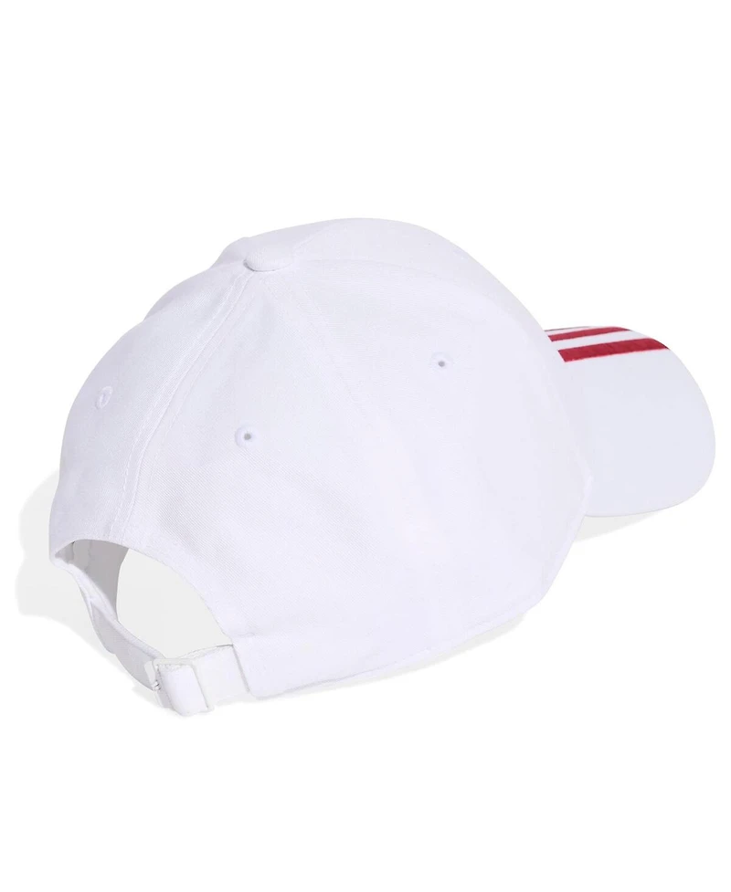 Adidas Men's and Women's White Liverpool Three-Stripe Dad Adjustable Hat