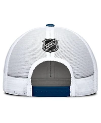 Fanatics Men's Deep Sea Blue/White Seattle Kraken Authentic Pro Simple Rink Trucker Adjustable Hat