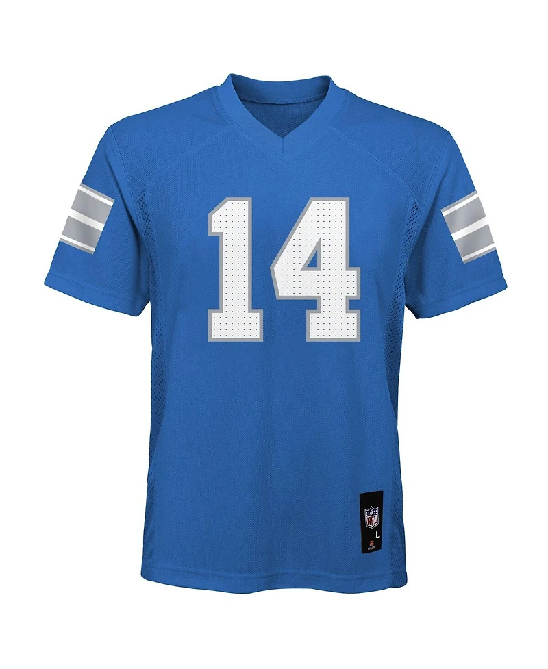 Outerstuff Big Boys and Girls Amon-Ra St. Brown Blue Detroit Lions Replica Player Jersey