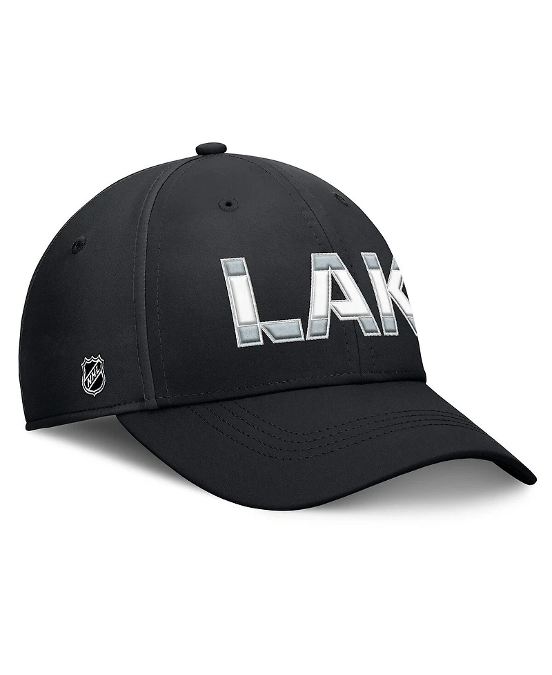Fanatics Men's Black/Silver Los Angeles Kings Authentic Pro Rink Flex Hat