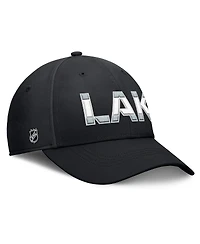 Fanatics Men's Black/Silver Los Angeles Kings Authentic Pro Rink Flex Hat