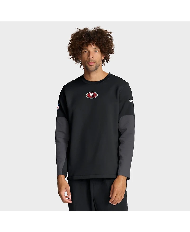 Nike Men's Black San Francisco 49ers Sideline Scripted to Win Performance Long Sleeve T-Shirt