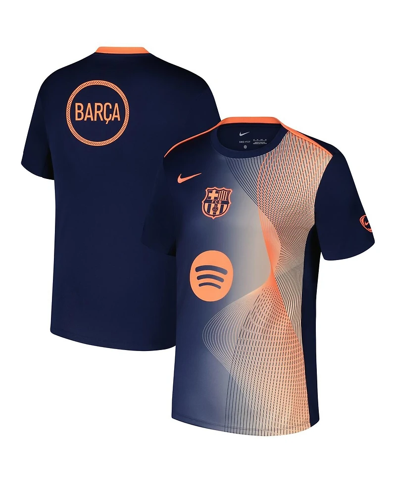 Nike Men's Navy Barcelona Third 2025/26 Academy Pro Pre-Match Jersey