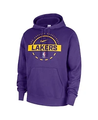 Nike Men's Purple Los Angeles Lakers 2025/26 Authentic Practice Club Pullover Hoodie