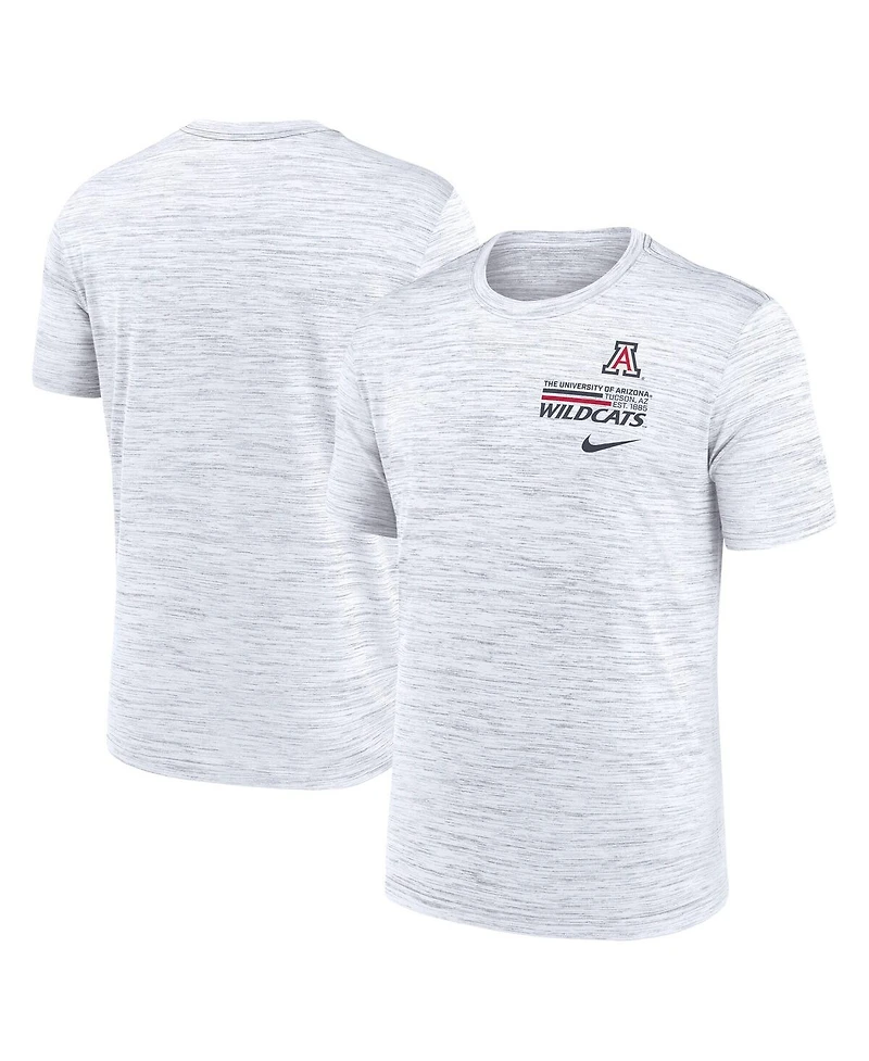 Nike Men's White Arizona Wildcats Velocity Stacked Performance T-Shirt
