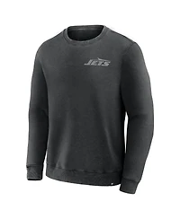 Fanatics Men's Black New York Jets Deep Route Pullover Sweatshirt