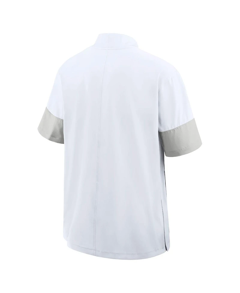 Nike Men's White Stanford Cardinal 2025 Sideline Coaches Lightweight Short Sleeve Jacket