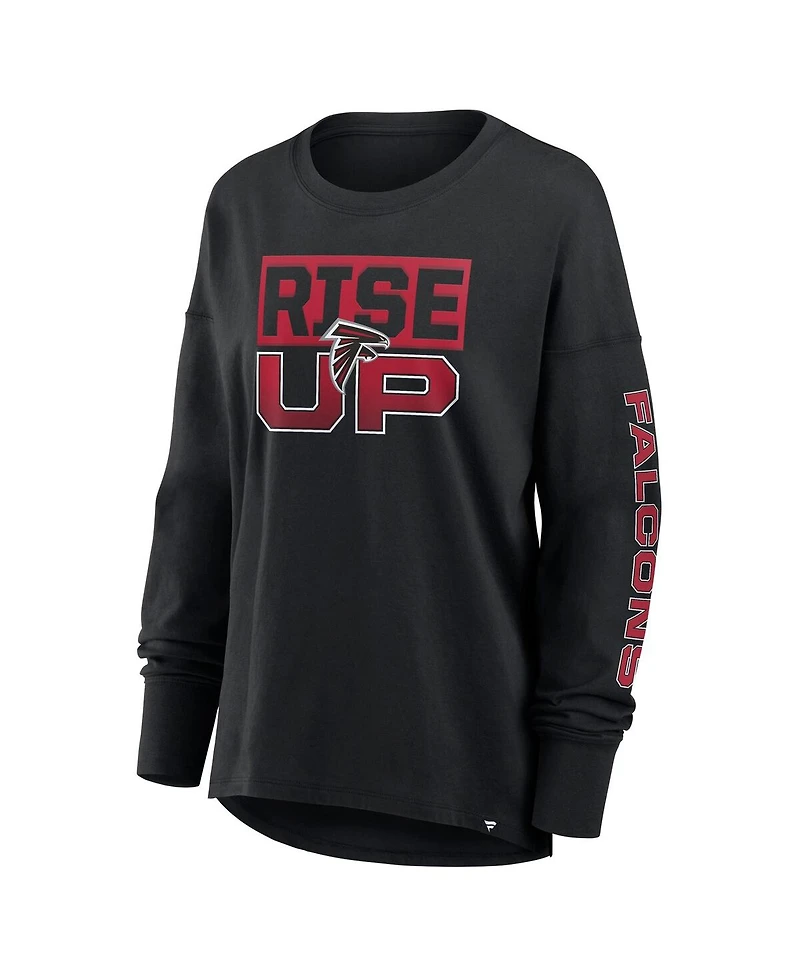 Fanatics Women's Black Atlanta Falcons Hometown Legacy Long Sleeve T-Shirt
