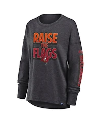 Fanatics Women's Heather Pewter Tampa Bay Buccaneers Hometown Legacy Long Sleeve T-Shirt