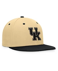 Fanatics Men's Khaki/Black Kentucky Wildcats Balance Fitted Hat