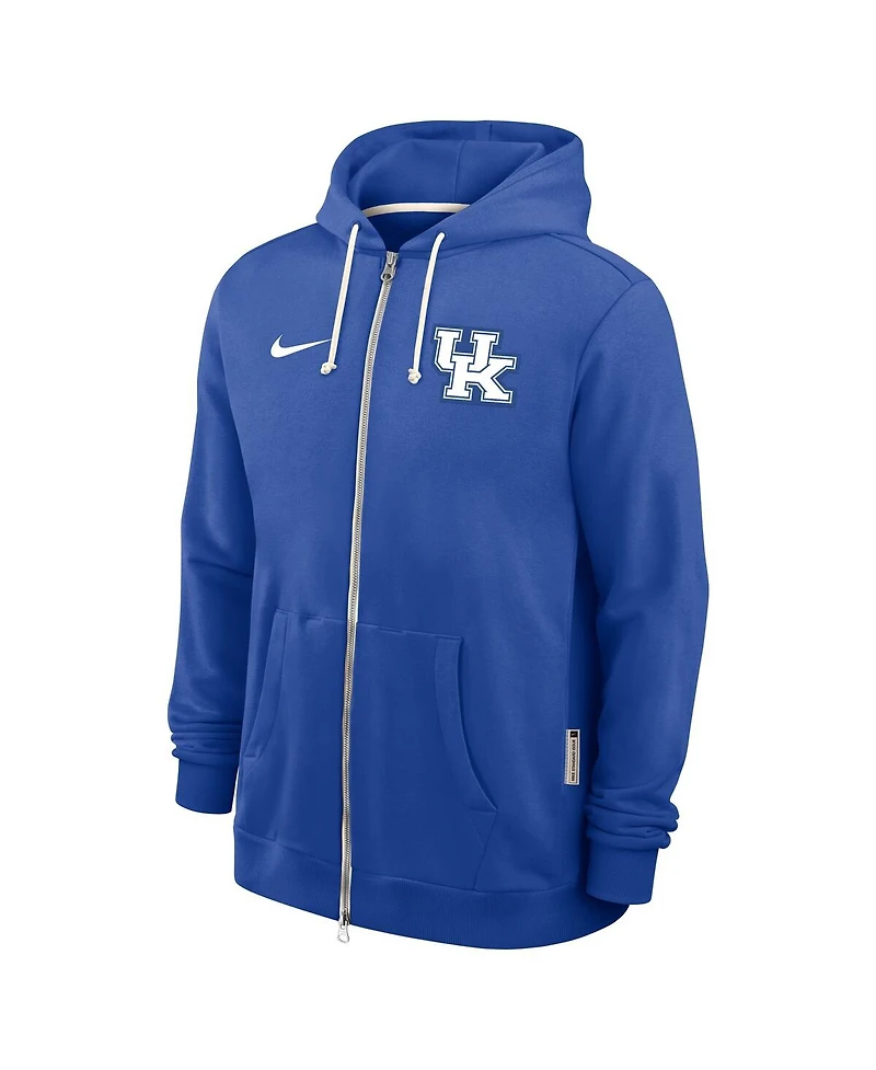 Nike Men's Royal Kentucky Wildcats 2025 Sideline Standard Issue Dri-fit Full-Zip Hoodie