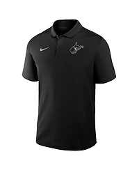 Nike Men's Black West Virginia Mountaineers Built on Bravery Victory Dri-fit Polo Shirt