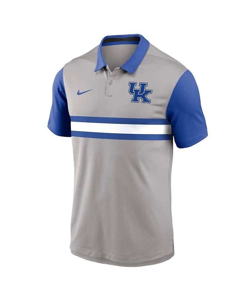 Nike Men's Gray/Royal Kentucky Wildcats Vapor Performance Polo Shirt