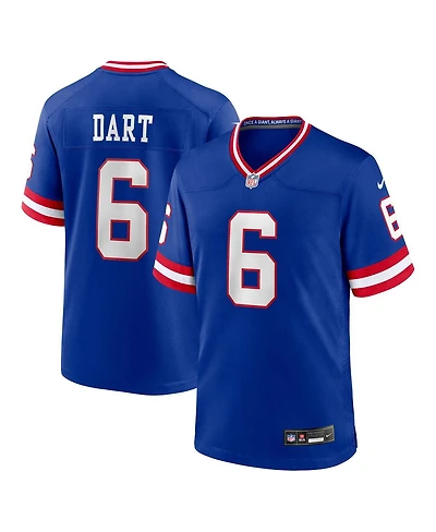Nike Men's Jaxson Dart Royal New York Giants Alternate 2 Classic Game Jersey