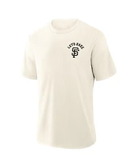 Fanatics Men's Cream San Francisco Giants Nostalgia Stadium Slub T-Shirt