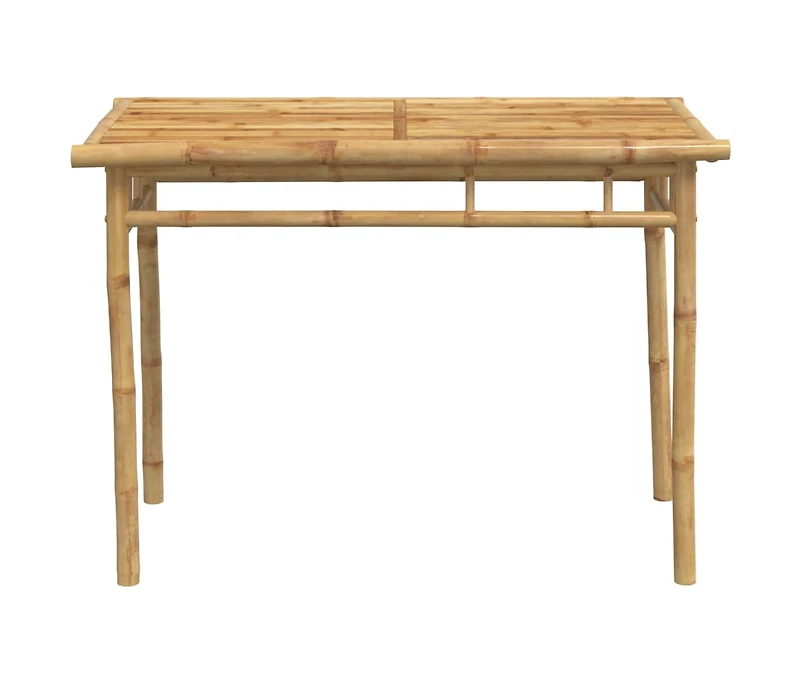 Patio Dining Table 43.3"x21.7"x29.5" Bamboo