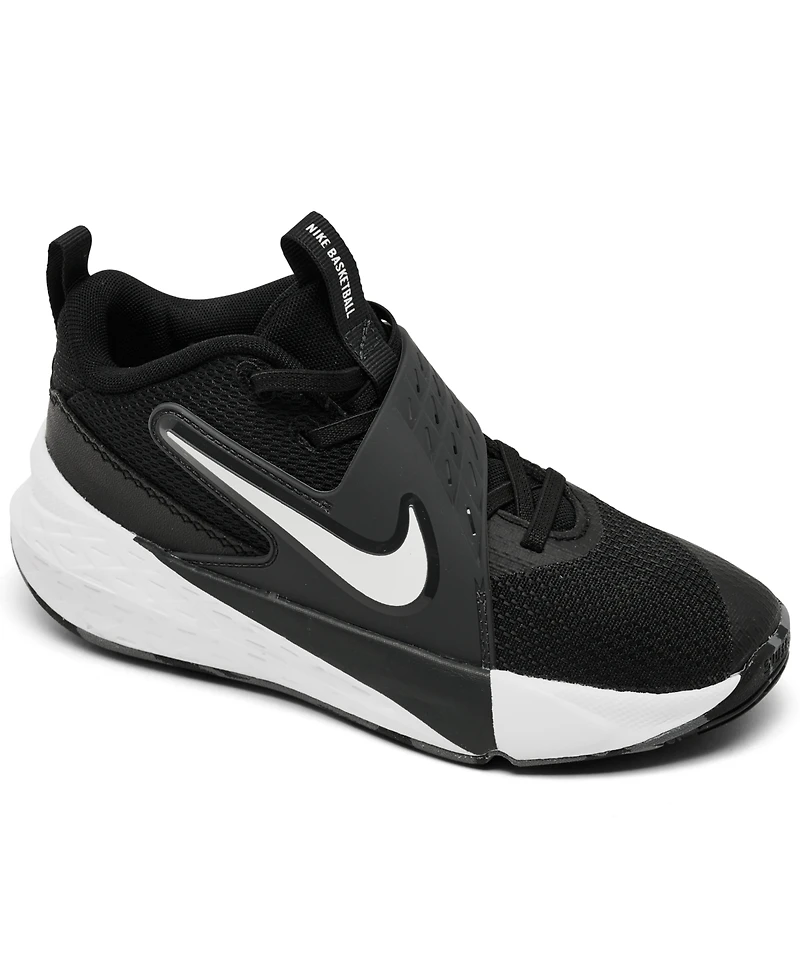 Nike Little Kids Team Hustle D 12 Fastening Strap Basketball Sneakers from Finish Line