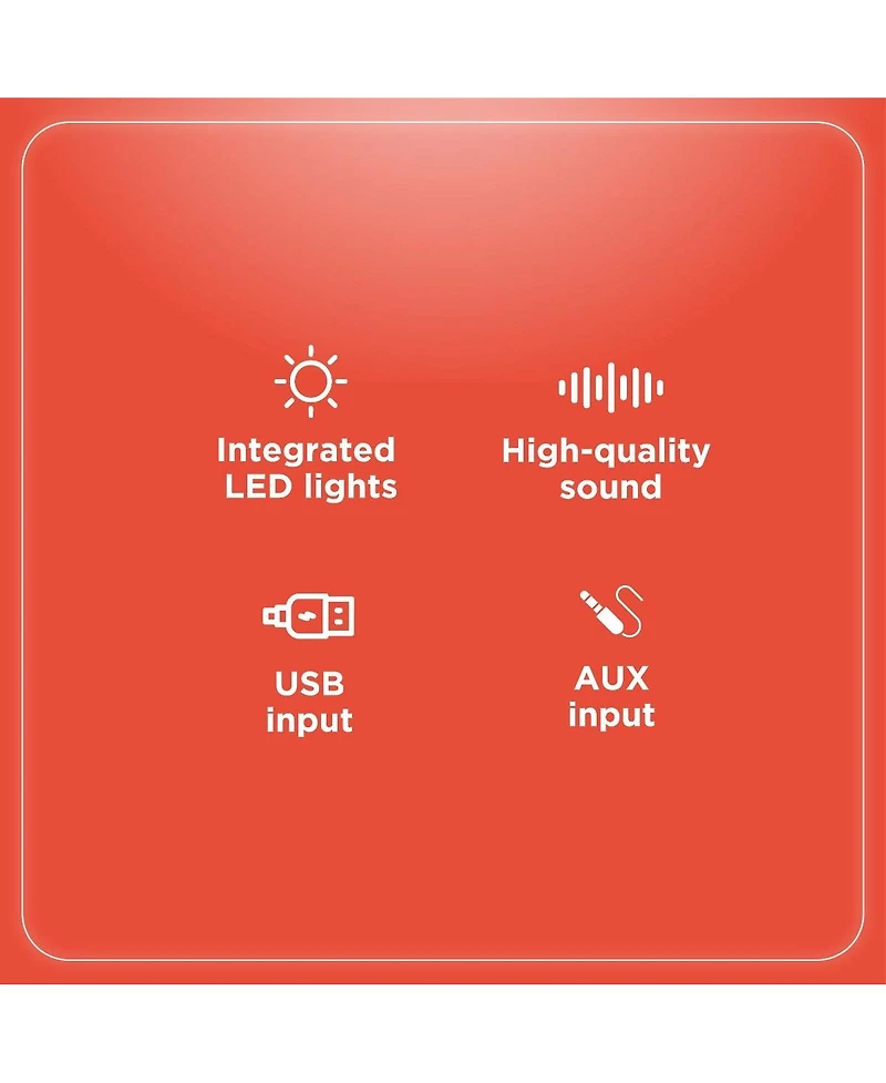 RadioShack 18W 5.5-inch Compact Pa Party Speaker With Lights 4001969