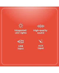 RadioShack 18W 5.5-inch Compact Pa Party Speaker With Lights 4001969
