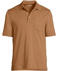 Lands' End Men's Tall Short Sleeve Cotton Supima Polo Shirt with Pocket