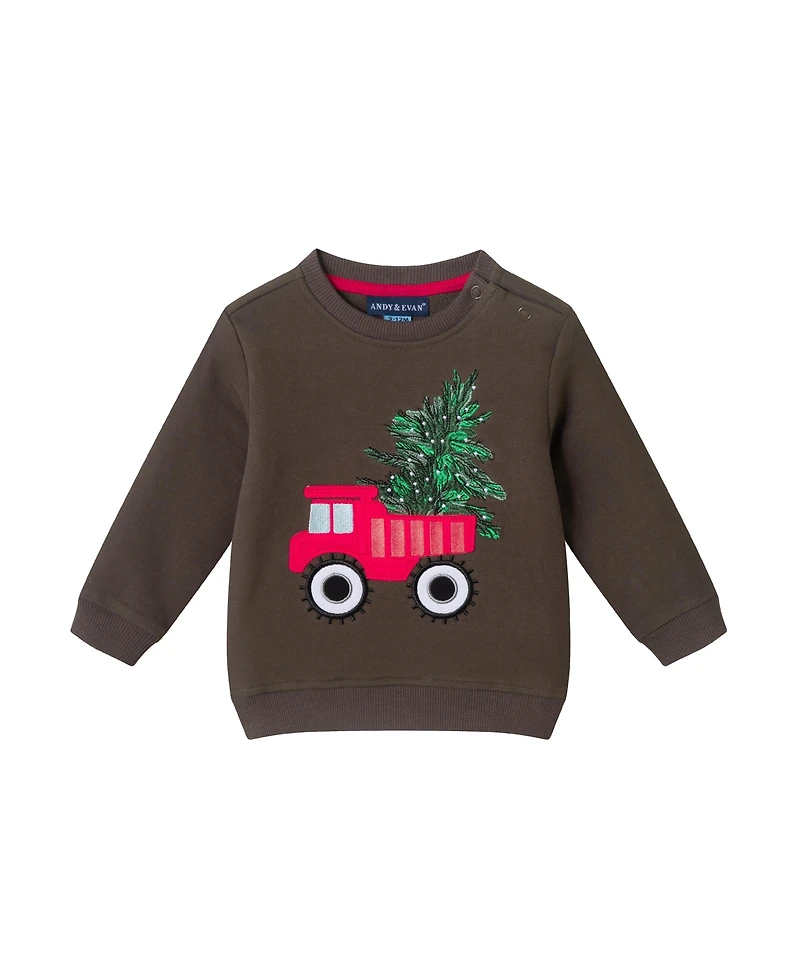 Andy & Evan Baby Boys Truck Applique Matching Set