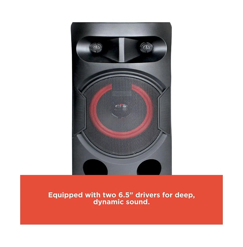 RadioShack Dual 6.5-inch Tower Pa Party Speaker with Lights 4001967