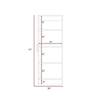 Tuhome Belleria Pantry White Mdf