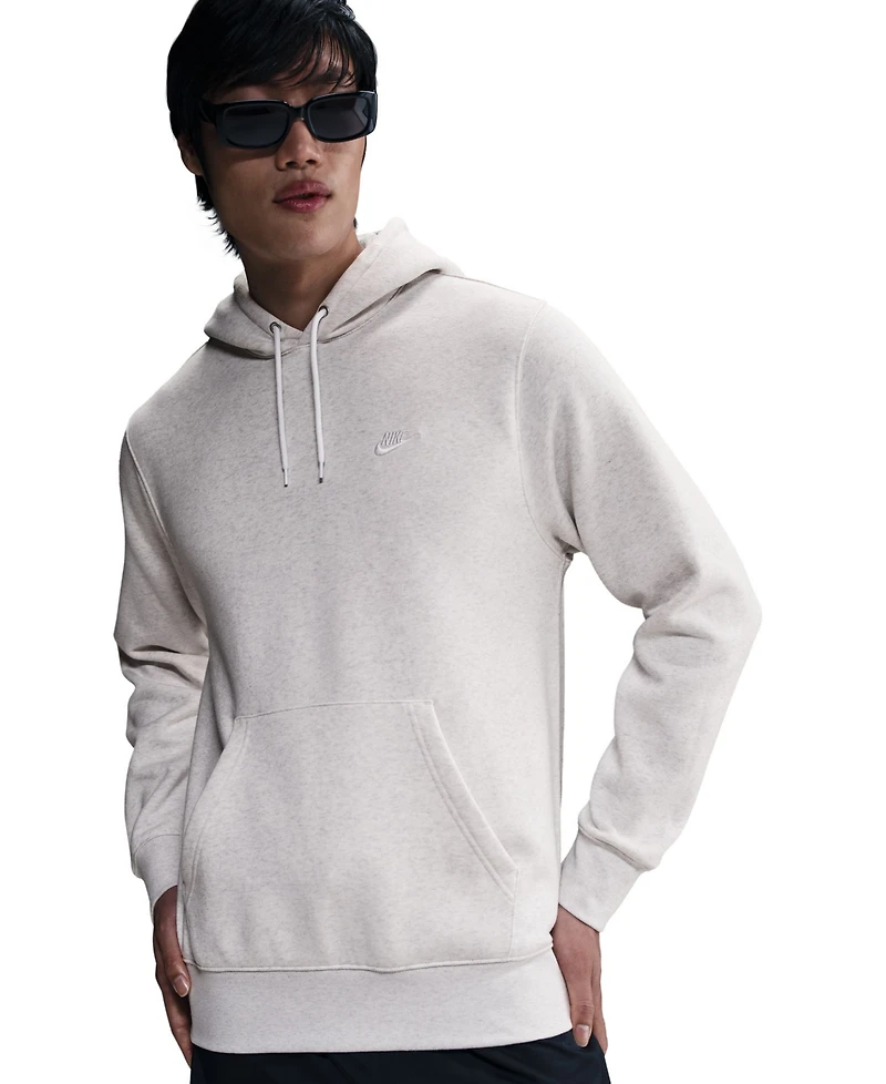 Nike Club Men's Pullover Fleece Logo Hoodie