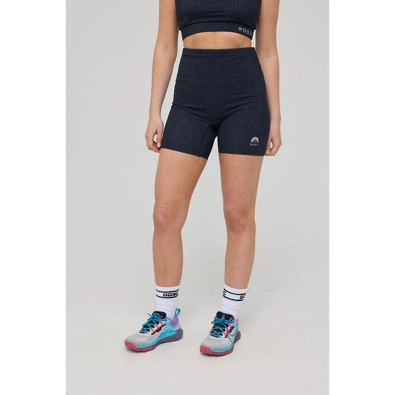 Oosc Infinite High Waisted Shorts - Black Tiger