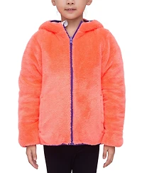 Rokka&Rolla Little and Big Girls' Reversible Fleece Jacket