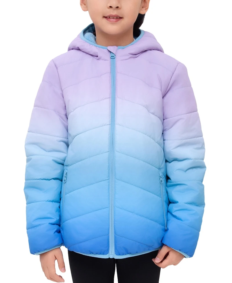Rokka&Rolla Little and Big Girls' Reversible Fleece Jacket